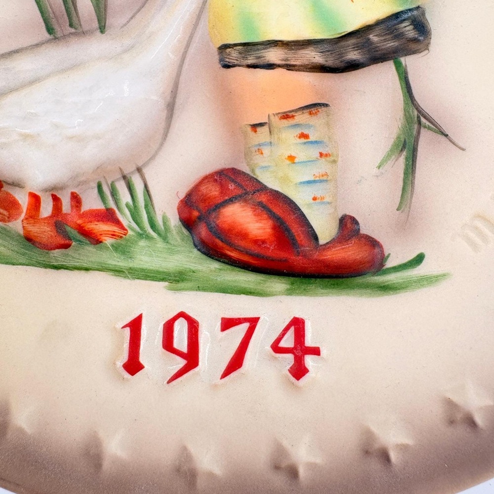 Vintage 1974 Hummel Annual Collector Plate Goebel Little Goose Wall‎ Decor - Picture 5 of 8